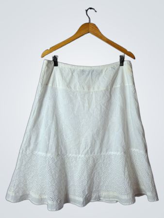 White Cotton Skirt