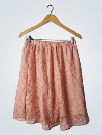 Pink Lace Skirt