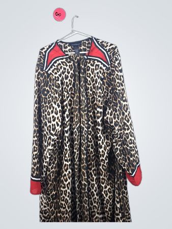 ASHLEY STEWART leopard print dress
