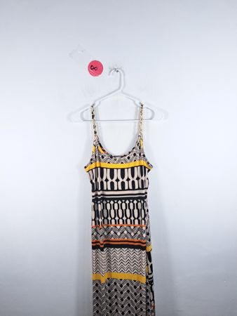 MSK Geometric Pattern Dress