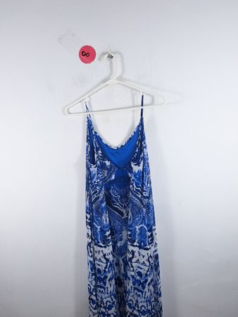Blue Paisley Jumpsuit