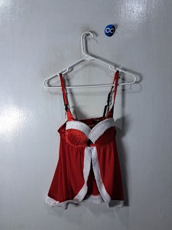 Red Santa Claus Costume Top