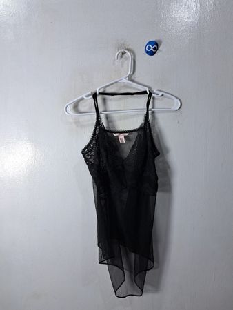 Victoria's Secret Black Lace Chemise
