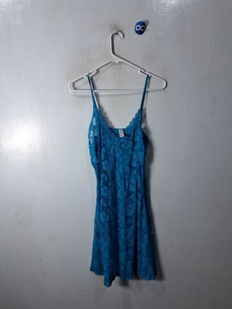 Delta Burke Blue Lace Dress