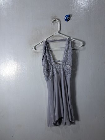 Allure Rose Gray Lace Dress