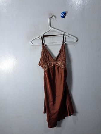 Brown Lace Top Dress