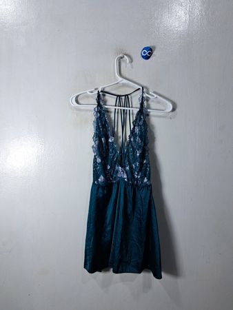 Teal Lace Dress