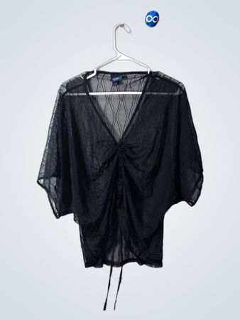 Black Sheer Top