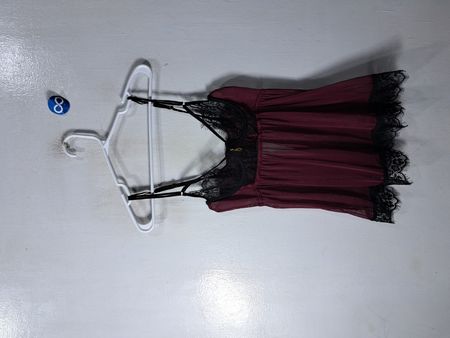 Maroon Lace Trim Camisole