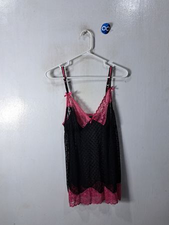 Cacique Black and Pink Camisole
