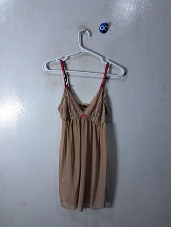 Brown Lace Trim Camisole
