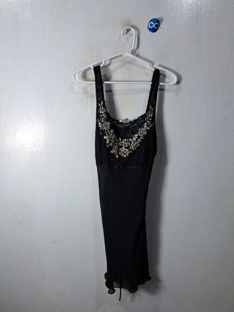 Black Embroidered Dress