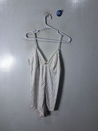 White Floral Romper