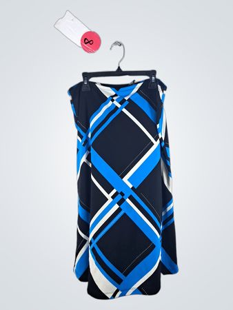 Blue and Black Plaid Dress