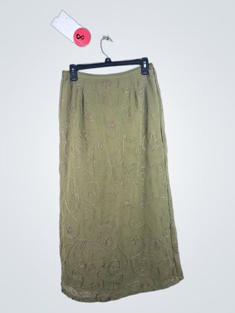 BICE by Sag Harbor Petite Green Skirt
