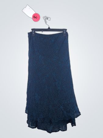 Blue Floral Skirt
