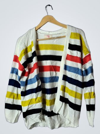 GB Girls Striped Knit Cardigan