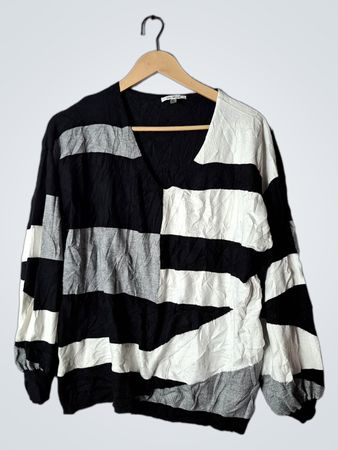 Vita Milano Patchwork Sweater