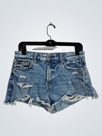 Distressed Denim Shorts