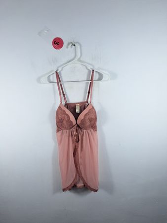 Jessica Simpson Pink Lace Chemise
