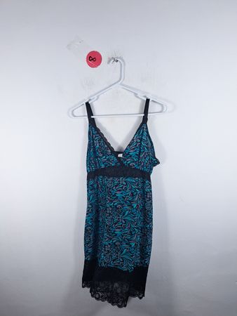 Blue Floral Chemise