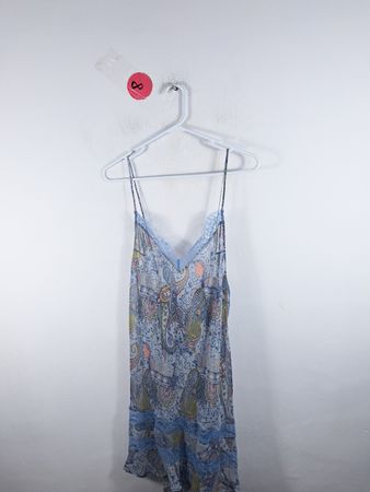 Blue Paisley Dress