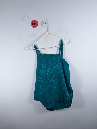Teal Floral Bodysuit