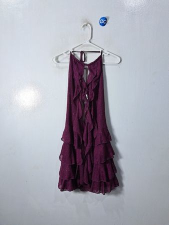 Purple Ruffled Dress