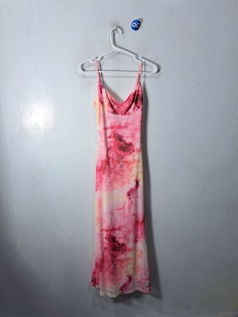Bardot Pink Tie-Dye Dress