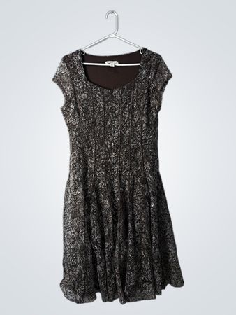Coldwater Creek Brown Floral Dress