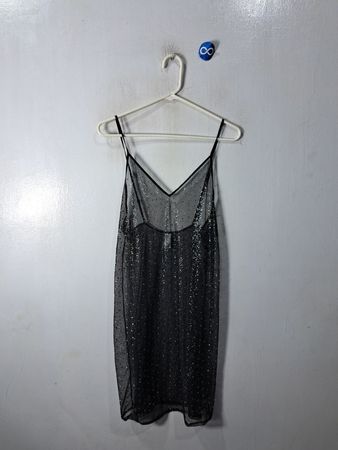 Forever 21 Black Glitter Cami Dress