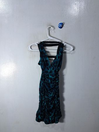Blue and Black Dress