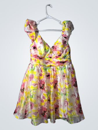 AQUA Floral Sleeveless Dress