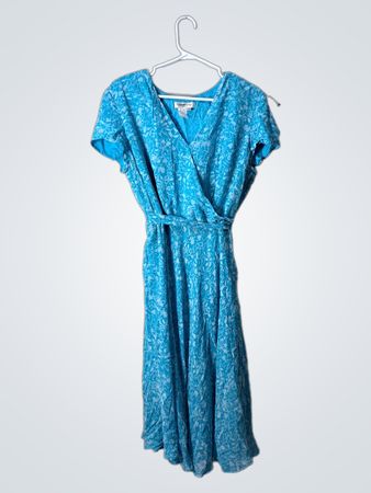 Coldwater Creek Blue Floral Dress