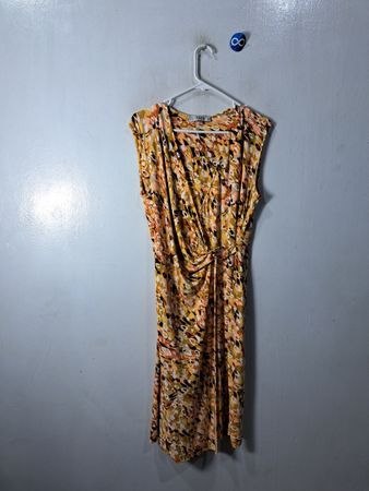 Kasper Floral Ruched Midi Dress