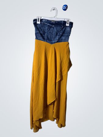 Yellow and Blue Skirt