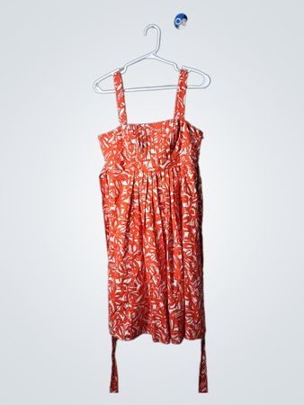 American Living Orange Floral Dress