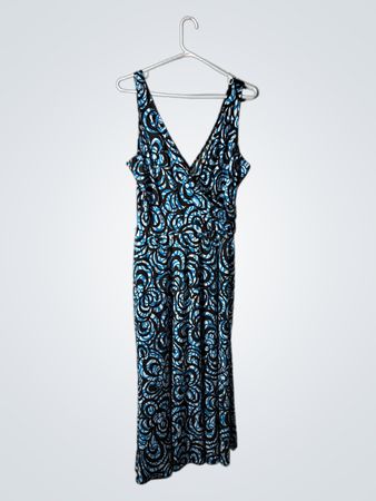 Blue Patterned Dress