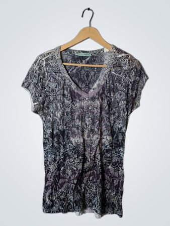Maurices Paisley Print V-Neck Top