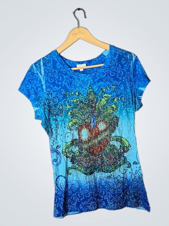 Maurices Blue Graphic Print T-Shirt