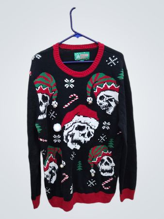 Ugly Christmas Sweater with Skull Design