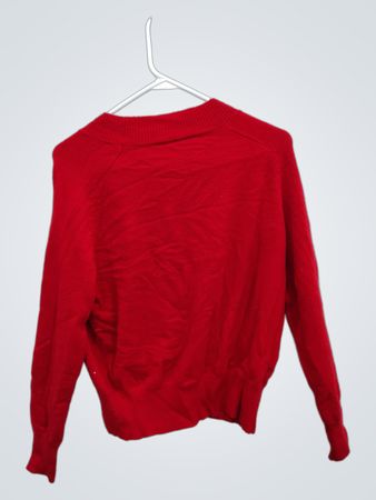 Roz & Ali Red Embellished Sweater