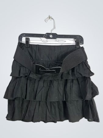 Black Ruffled Skirt