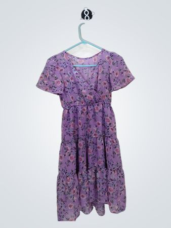 Purple Floral Dress