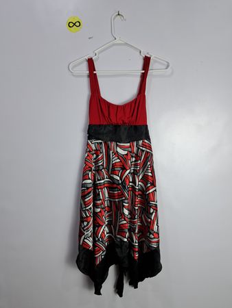 mymichelle Red Patterned Cami Dress