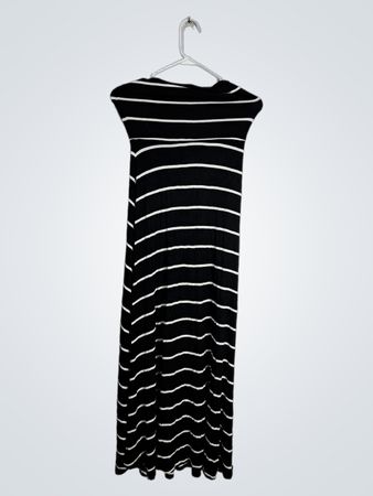 Black and White Striped Dress