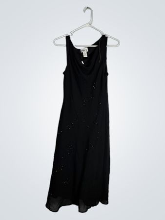 Robbie Bee Black Sleeveless Cowl Neck Dress