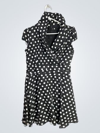 Black and White Polka Dot Dress