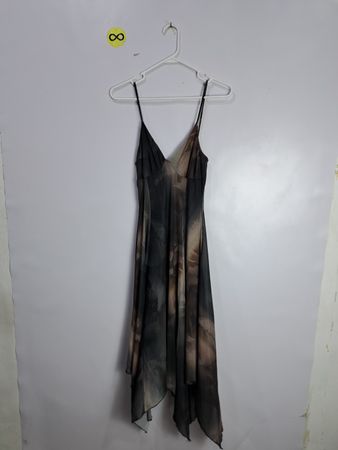 Sheer Black and Brown Dress