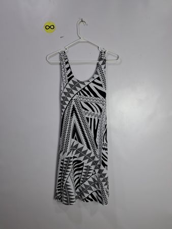 Holster Black and White Tribal Pattern Dress